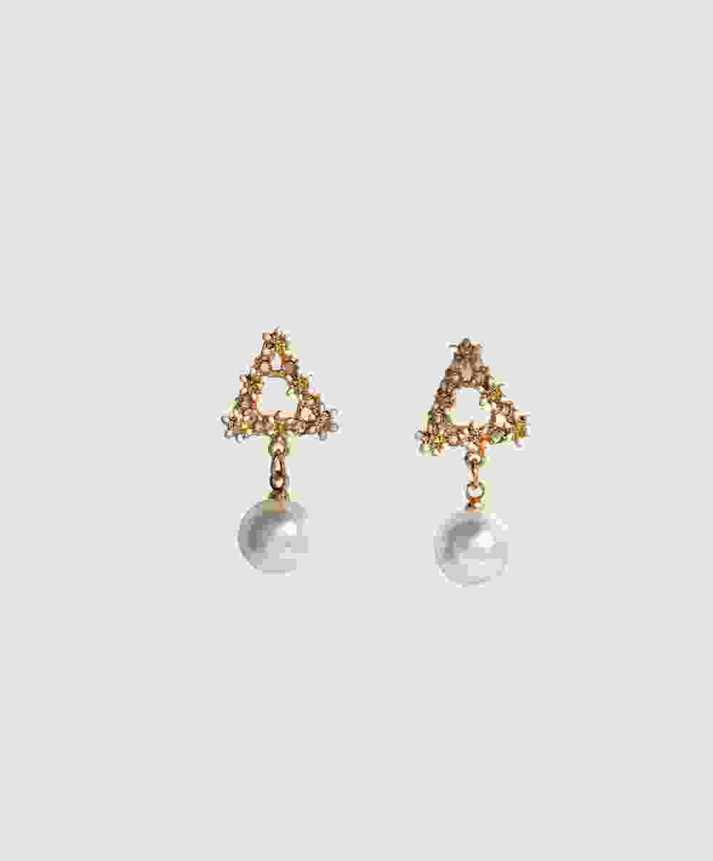 Gold Plated Pearl Earring