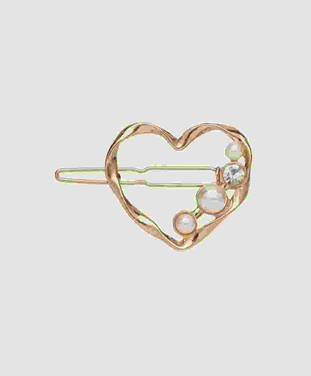 Heart Shape Pearl Hair Pin