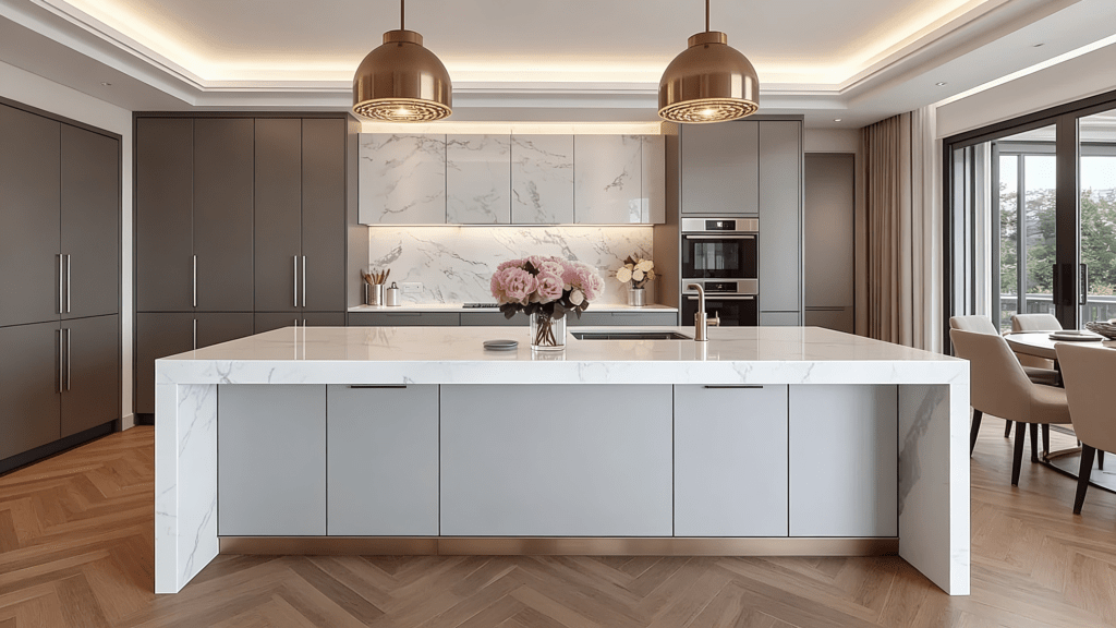 Full Wall Quartz Splashbacks in London – A Seamless Alternative to Tiles